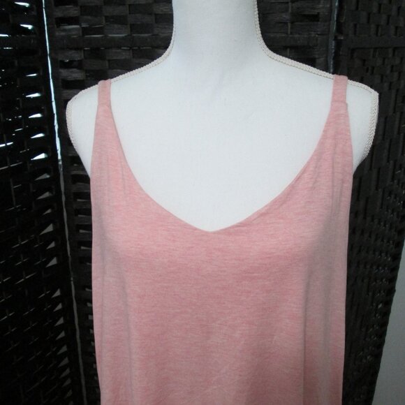 State of Day Fluid Knit Solid Tank Chemise Blush Heather NWT Sz L - Picture 4 of 6
